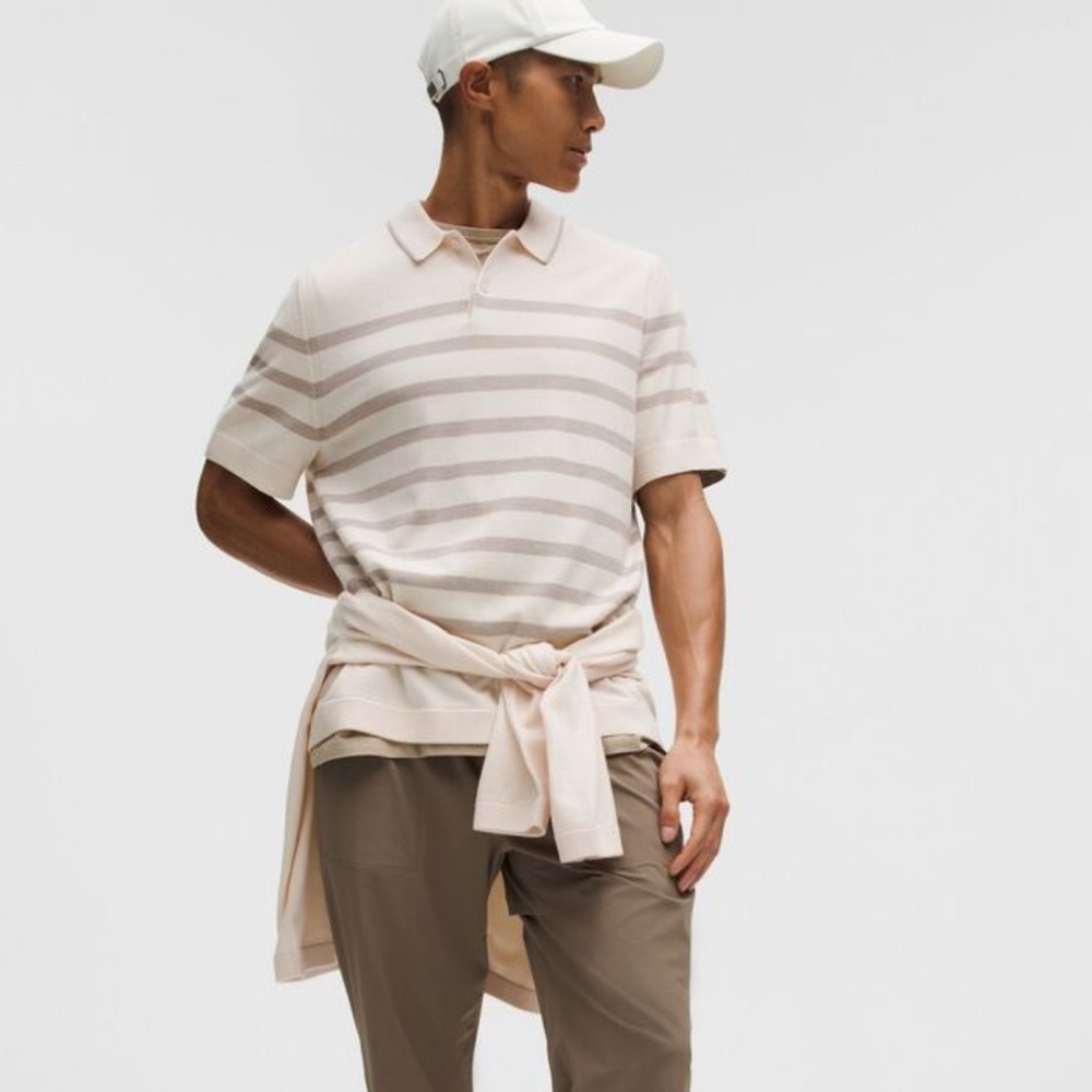 Short Sleve Knit Polo Shirt